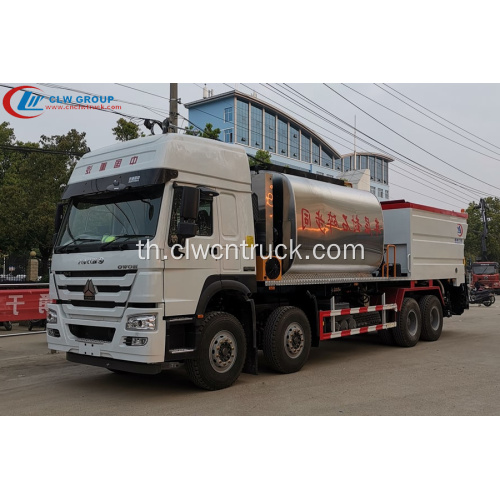 SINOTRUCK 23CBM Bitumen และ Gravel Synchronous Seal Truck